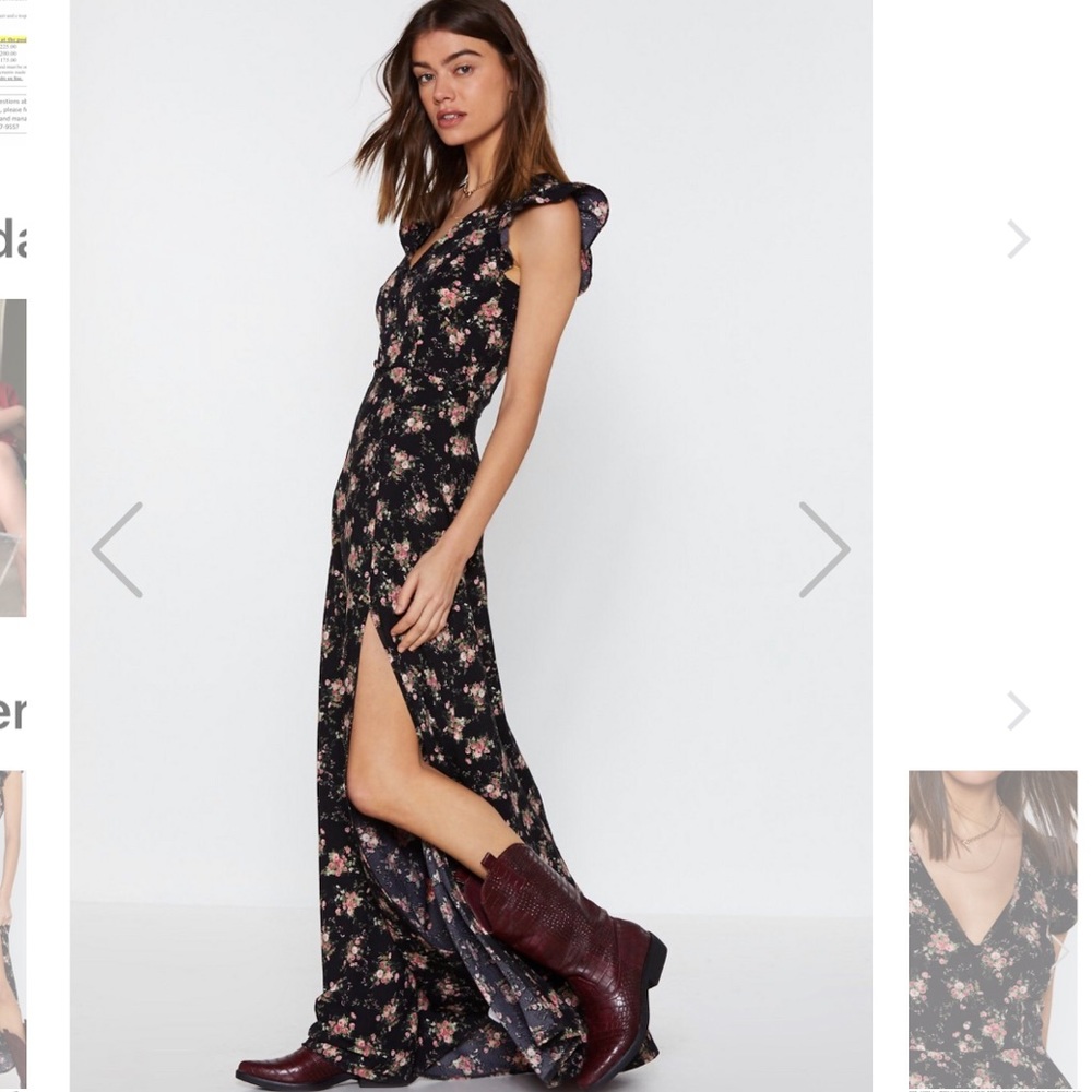 Flower Down on Me Maxi Dress • Nasty Gal